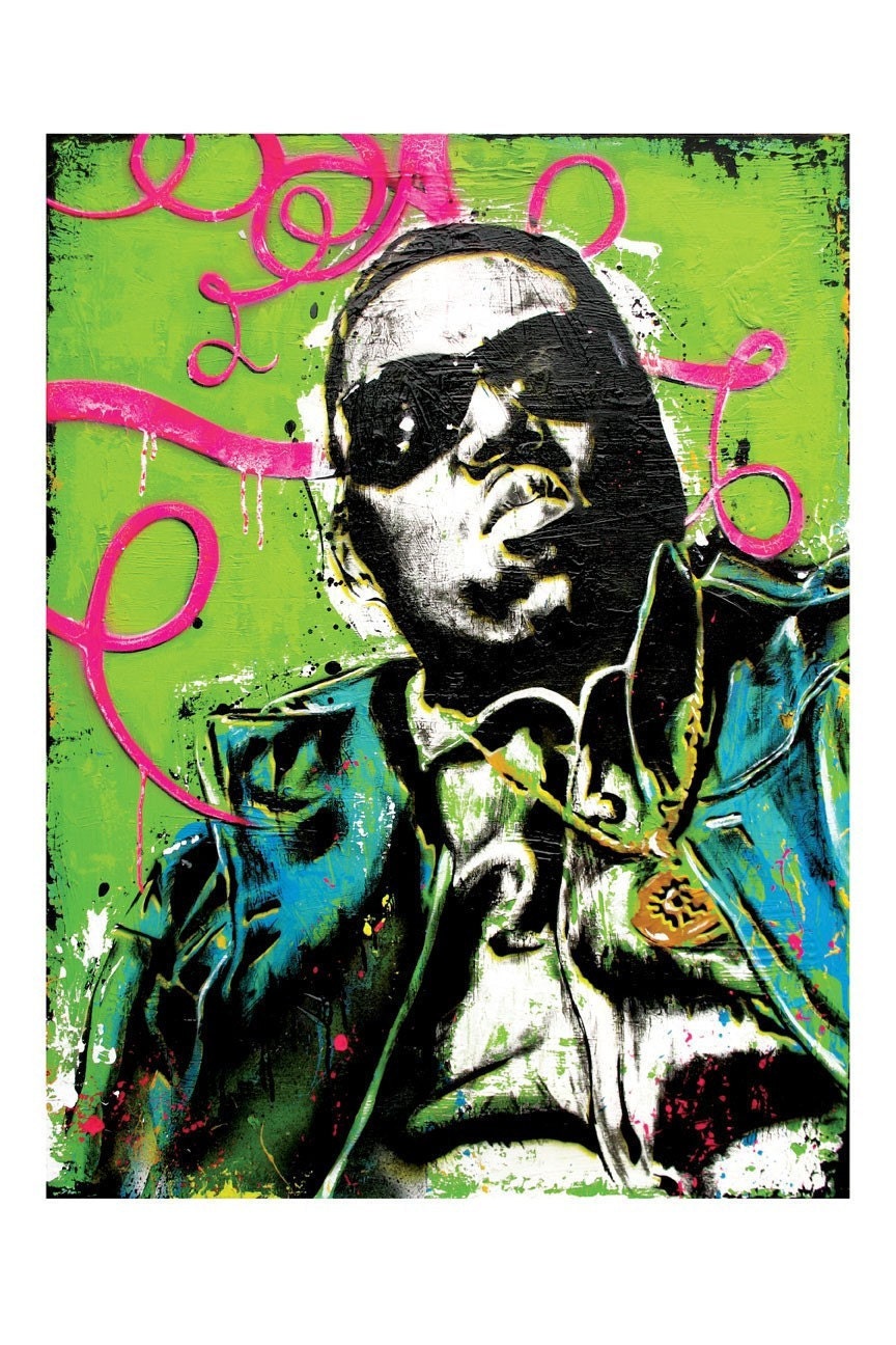 The Notorious B.I.G - Biggie Smalls - 12 x 18 High Quality Pop Art Print