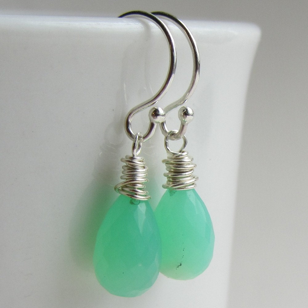 Chrysoprase Earrings