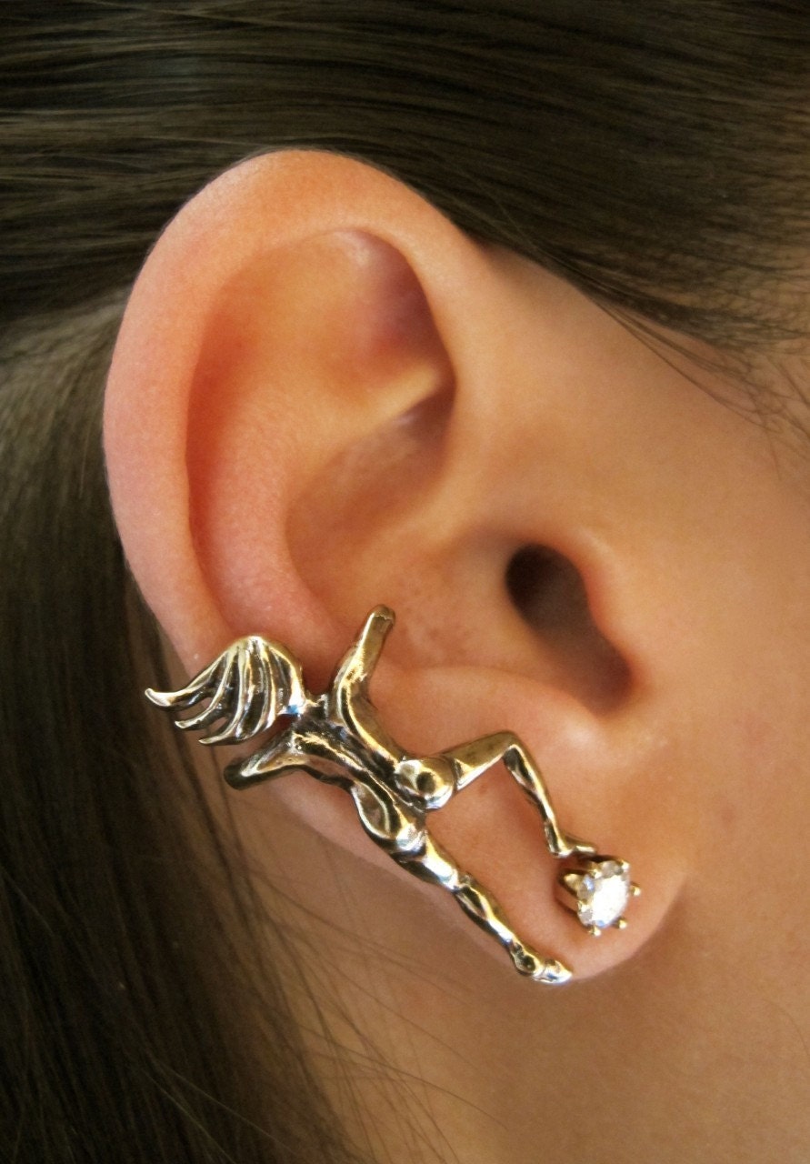Bronze Ear Woman Ear Cuff