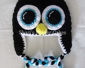 Adult Size Crochet Hats - Penguin - Owl - Snowman