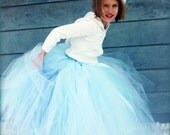 Winter Faerie - Custom Sewn long length tutu skirt - your choice of length and size - for portraits, holidays, flower girls