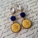 Dreaming of a sailor- vintage glass earrings