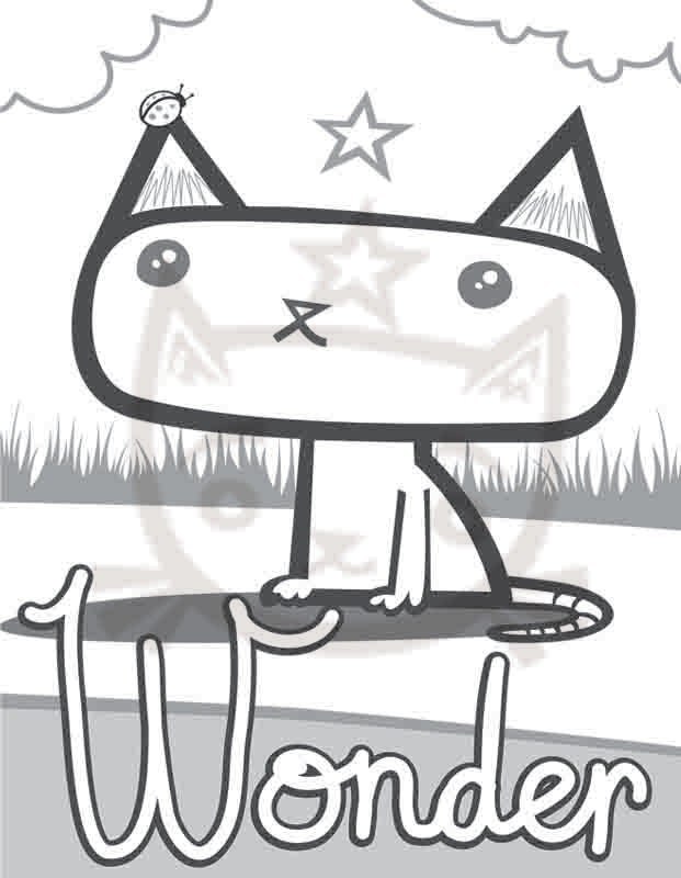 Printed Coloring Book - What Kitties Feel