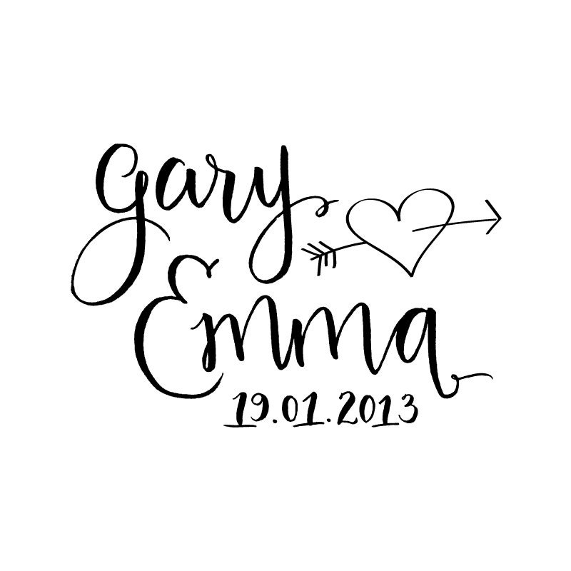 Custom Calligraphy Wedding Logo