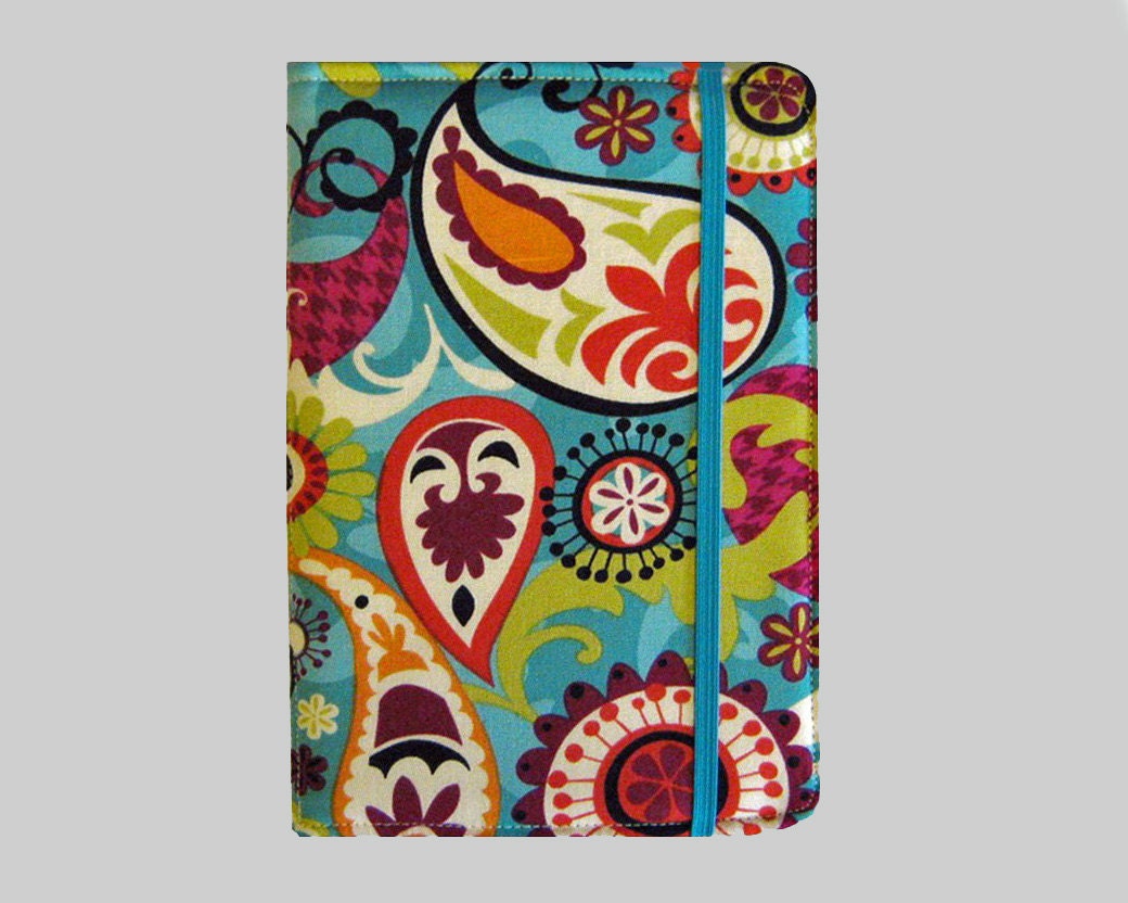 SALE Kindle Cover Hardcover Kindle Case Nook Cover Nexus 7 Cover Nexus 7 Case Custom eReader Cover Colorful Paisley