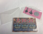 50 Wedding Favors Lottery Ticket Glassine Envelopes Lotto Shower Baby Scratch