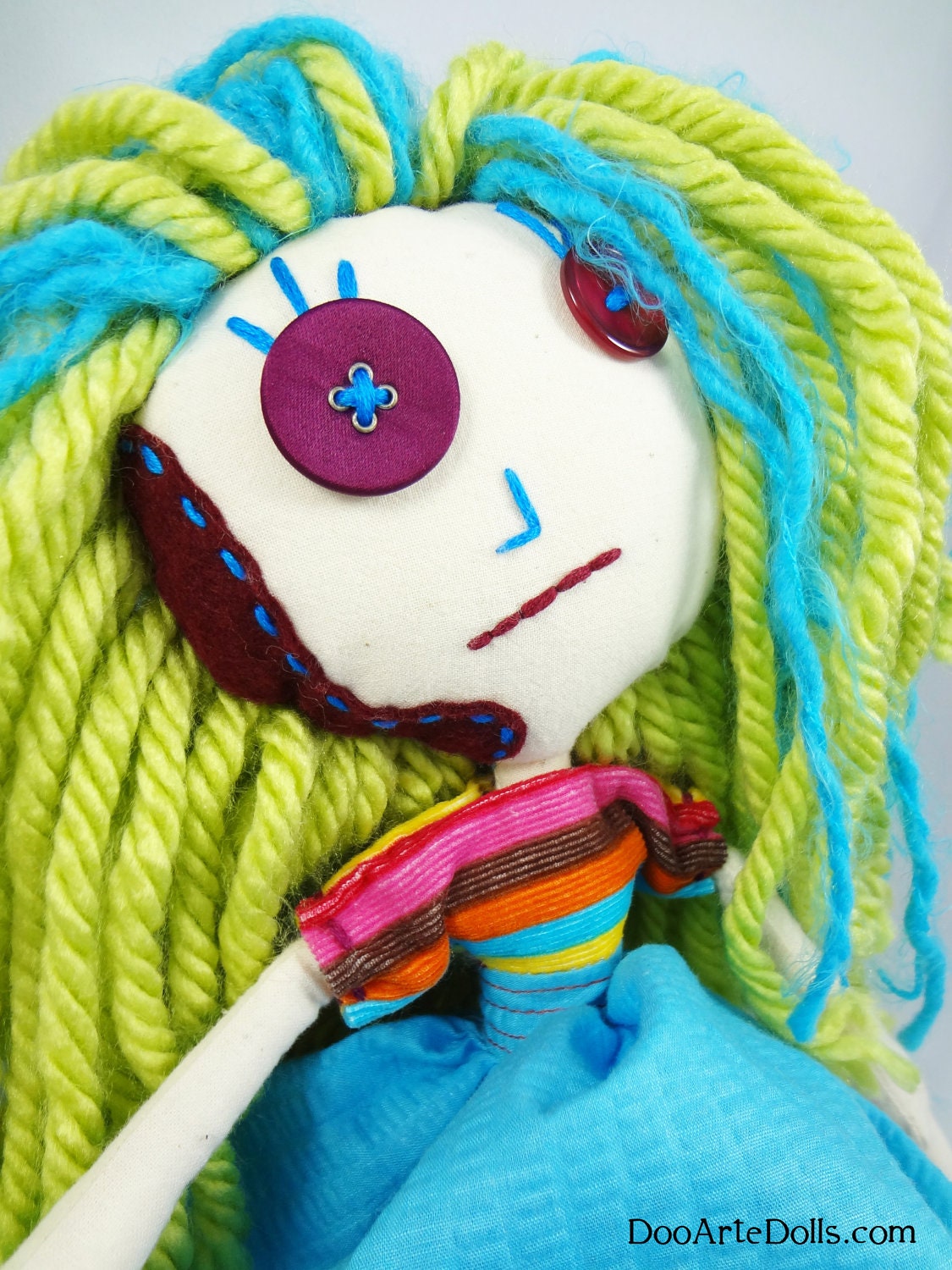 Suzie Zen Zombie. This sad sweet zombie needs a friend.