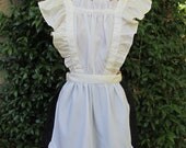 French maid apron black and white