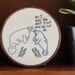 Manatees Keeping It Real Hand Embroidery - 6" Hoop