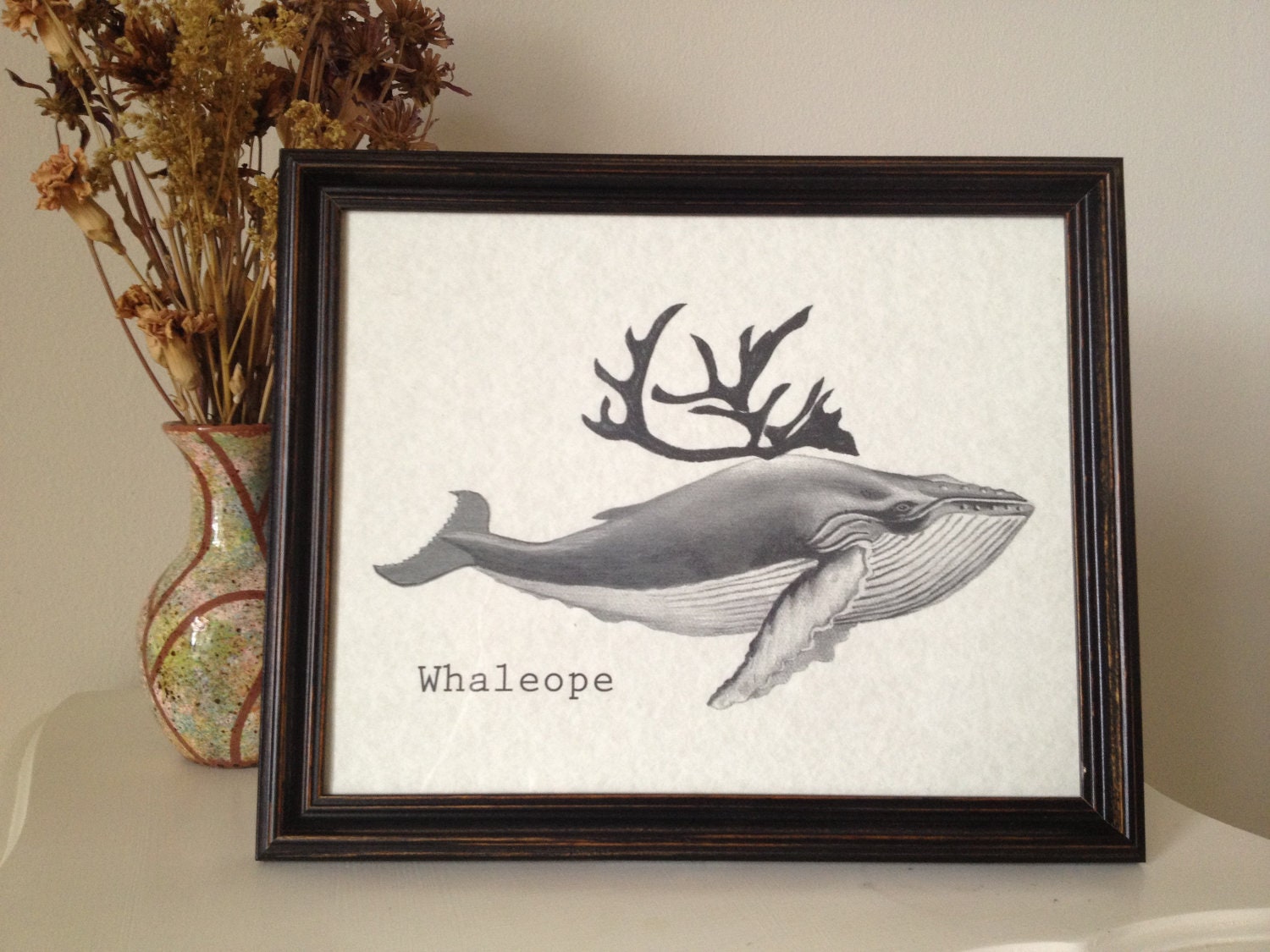 Framed 8 x 10 Whaleope Print