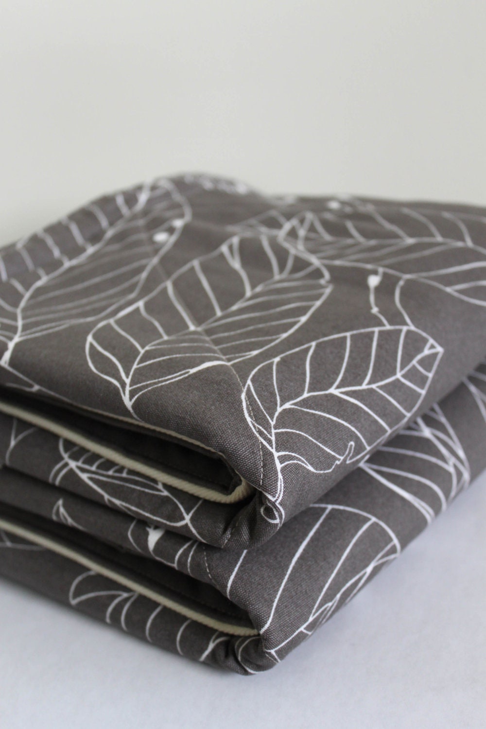 Baby Play Mat. Grey Modern Scandanavian Print. Natural Baby Floor Mat. Tummy Time Floor Mat. Personalization Available.