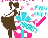 PRIORITY Shipping, RUSH Shipping, Shipping Upgrade, Get your order faster, Speedy Shipping