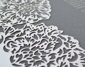 Papercut Ketubah - Garden Peonies