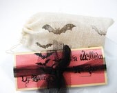 Organic Halloween Lip Balm Handmade  - Vampire's Kiss - All Natural Herbal Lip Therapy - Favor// Fall// Autumn
