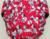 Dalmations Monkey Nykibaby One Size Pocket Diaper Made to order