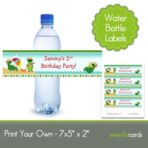 Printable Water Bottle Labels - Match any Invitation in the Shop Il_570xn
