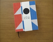 Small Book- Red and Blue Geometric- Journal/ Sketchbook - readwritebooks