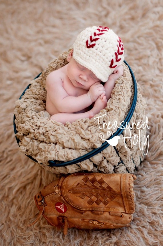Baseball Newsboy Cap (Newborn or 0-3 months)