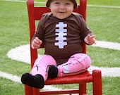Football Onesie for baby boy or baby girl, FUN new dad gift, SuperBowl pics