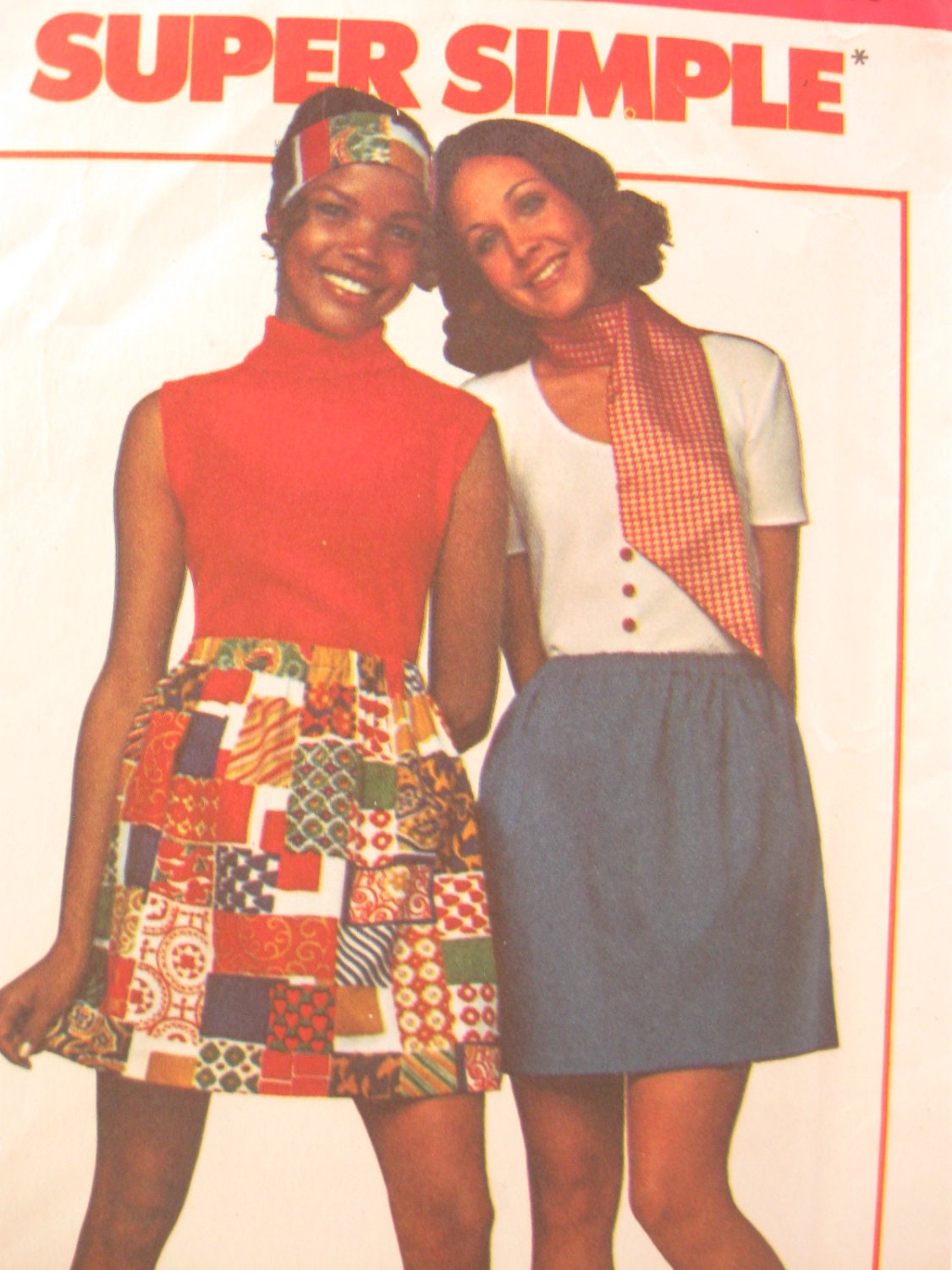 Simplicity 8632 1960s  Vintage Easy Sew Learn to Sew Skirt Sewing Pattern