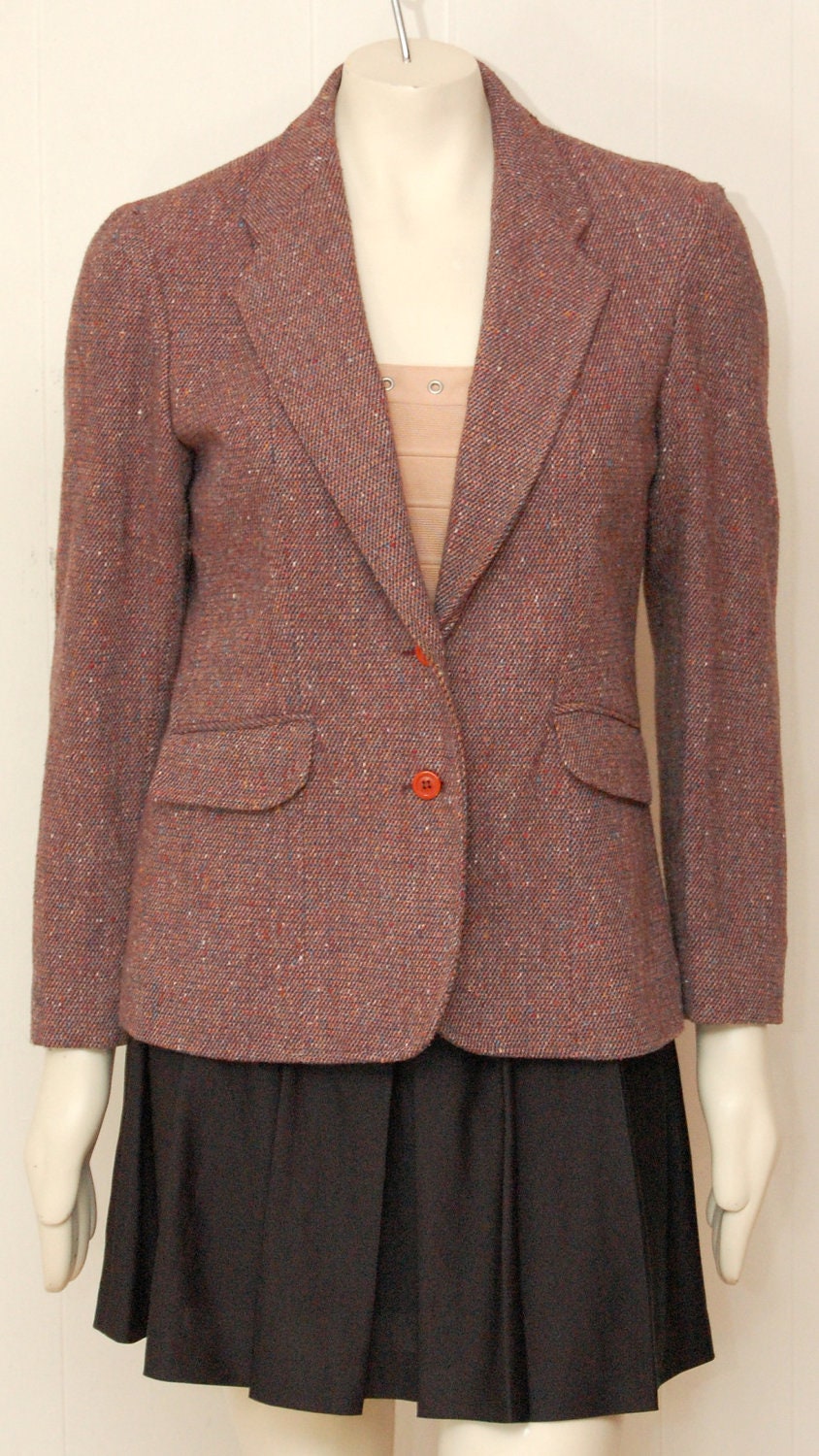 Vintage Oscar de la Renta Tweed Blazer Jacket