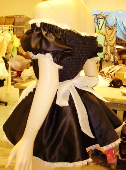 French Maid Halloween Costume Goth Wedding