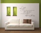 Vinyl Wall Decal Life isn't about waiting for the storm to pass it's about learning to dance in the rain - Home Vinyl Wall Decal Quote
