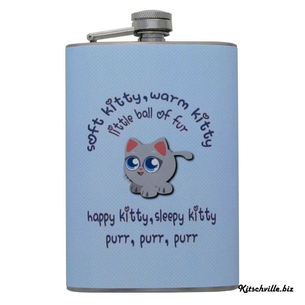Funny Sheldon - Big Bang SOFT KITTY Flask (8 Ounce)