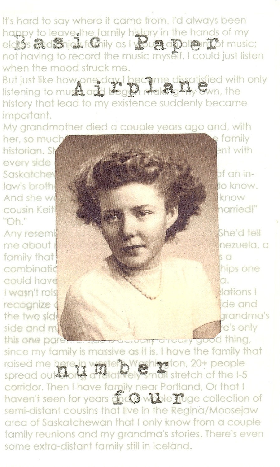 Basic Paper Airplane, Issue 4 (Zine)
