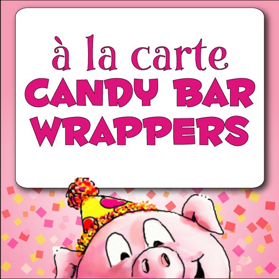 à la Carte CANDY BAR Wrappers - DIY Printable Il_170x135