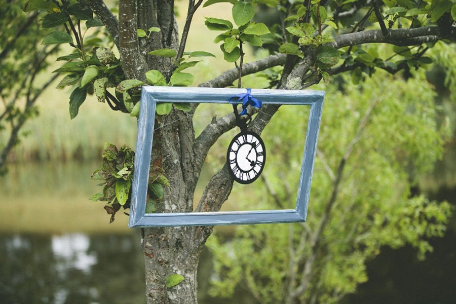 Alice In Wonderland Party Supplies -Jumbo Pocket Watch Clock- Decoration/Prop- Black/White- The White Rabbit