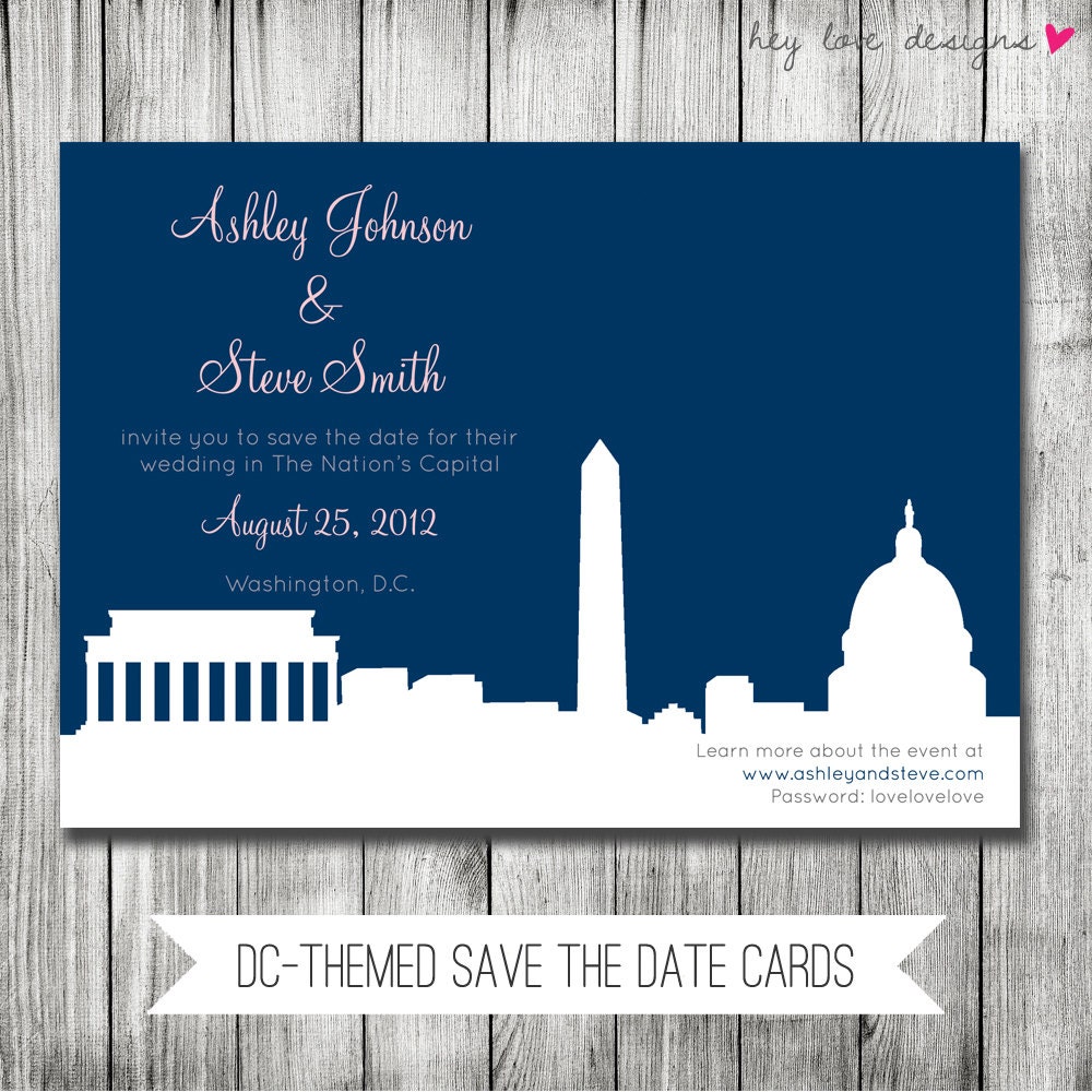DC Themed Save the Date Cards - Set of 25