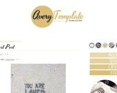 Avery Template   //   Pre-made Blogger Template (Mobile Compatible)