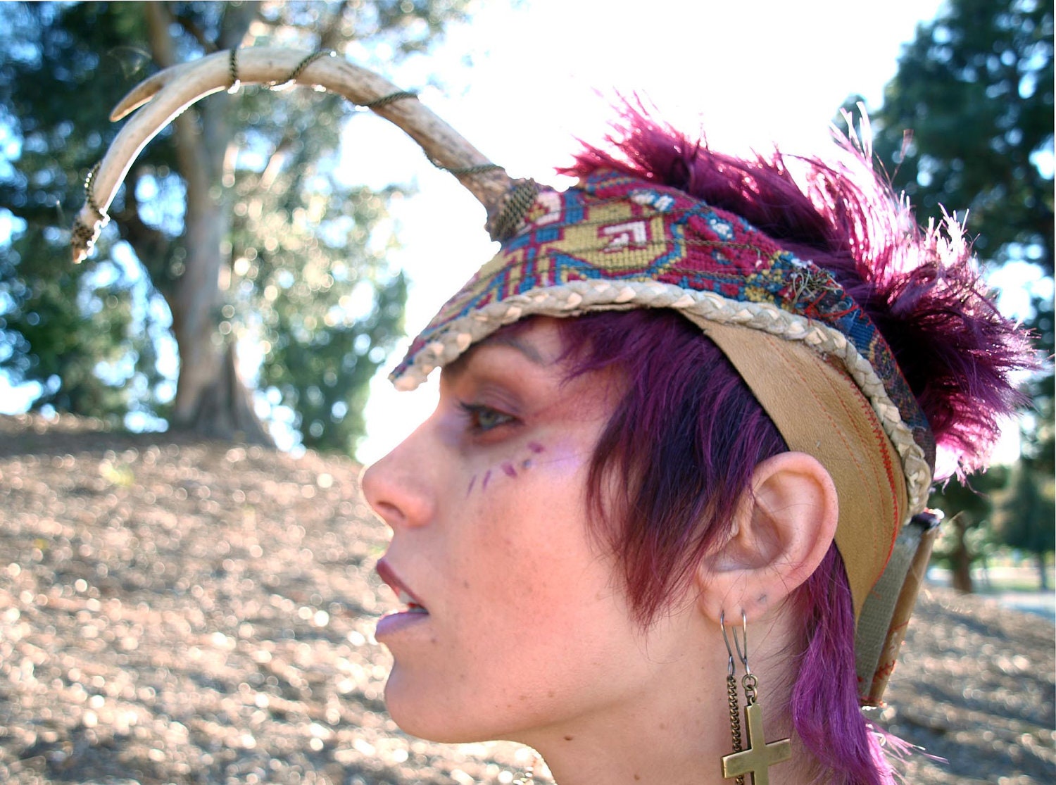 Single Antler Head Piece