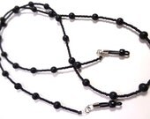 Black on Black Eyeglass Lanyard