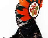 Miyu Decay OOAK Tribal Indian Vintage Kimono Fabric Headband-Feathers