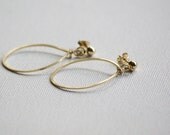 SALE Minimalist 14k gold filled Textured Hoops Post Earrings Handmade Gift for Her Free Shipping
