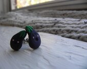 Eggplant Earrings