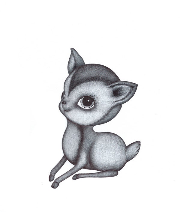 You'll Always Be My Deer 5 x 7 Teetoo Art Print
