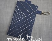 iPhone Case - - DIY Sashiko Kit - - Peeking Bunnies Lining
