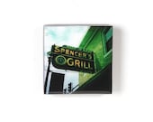Hipstamagnets: Square Tile Resin Photographic Magnets (Kirkwood Spenser's Grill)