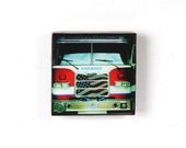 Hipstamagnets: Square Tile Resin Photographic Magnets (Kirkwood Fire Truck)
