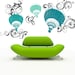 Vinyl Wall Decal Sticker Art - Balloons and Flourishes
