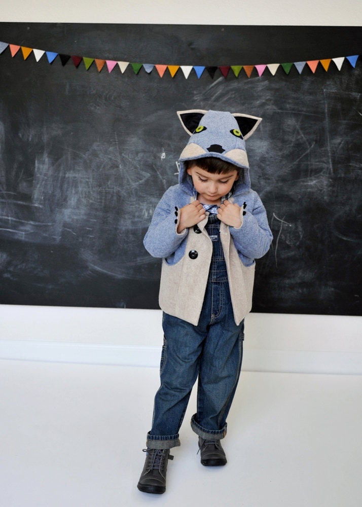 Wild Grey Wolf Coat