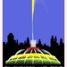 Chicago poster print - Buckingham Fountain - WPA Poster Print -13x19 -