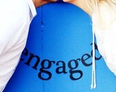 SHIPS PRIORITY.  engaged Banner. Announcement.  Bride To Be.  Photo Prop.  Personalize with Names.