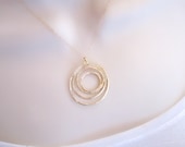 Circle Necklace, Dainty Gold Necklace, Mom Necklace, Mothers Necklace, Friendship Jewelry, Pendant Necklace