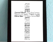 Baptism Gift, Print, Art, Personalized, Custom, Jesus, Bible Verse, God, Christian, Bible, Children, Baby Shower Gift, Christening