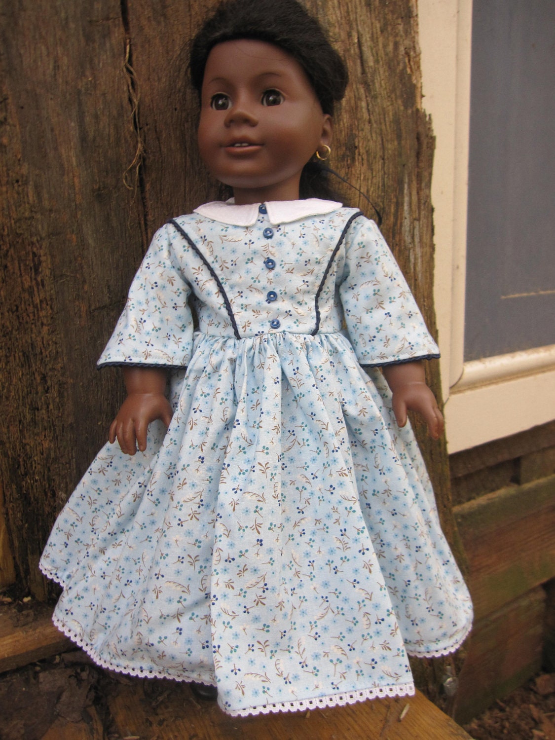 Historical Dress for Addy or Marie-Grace-fit 18 Inch American Girl Doll