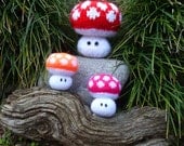 PDF Knit Pattern Mushroom amigurumi or toadstool  Pincushion - knitting polka dot toy cute softie